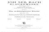 Bach - Das Wohltemperierte Klavier 1, Book 1