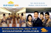 Mua bán Vé máy bay Singapore Airlines giá rẻ, phòng Vé máy bay giá rẻ nhất