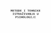 Metode i Tehnike Istrazivanja u Psihologiji 2012