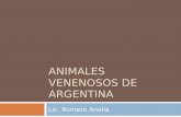 Animales Venenosos de Argentina