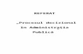 Procesul decizional in administrația publică