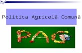 Seminar 3. Politica Agricola Comuna