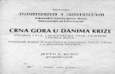 Jevto Ružić - Crna Gora u danima krize (krajem 1915. i početkom 1916. godine i posle rata)