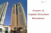 Finance: Ch 15 Capital Structure Decision