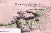 Buying Behavior of Farmers