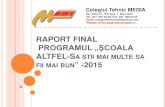 Prezentare Raport Scoala Altfel 2015