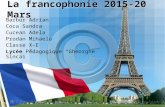 La francophonie 2015-20 Mars.ppt