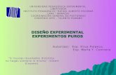 experimentos puros. Diseño experimental