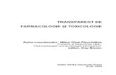 Transparent de Farmacologie  si farmacotocicologie