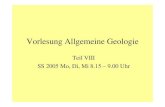 Allgemeine Geologie 8