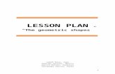 Lesson Plan -The Geometrical Shapes- Version 1