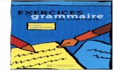 Exercices Grammaire en Contexte Niveau Débuant