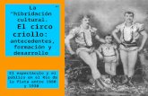 El Circo Criollo Antecedentes, Formación y Desarrollo 2015