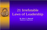 21 Laws of Leadership john maxwell
