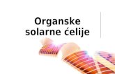 Organske solarne ćelije