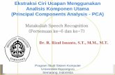 Pertemuan 6 PCA-based Speech Recognition