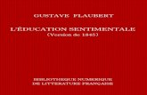 FLAUBERT Premiere'Education Sentimentale(1845)