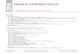 Index Thematique des structures