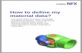 How to Define My Material Data-midas NFX