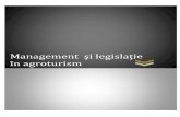 Management Si Legislatie in Agroturism