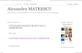 Alexandru Mateescu _ Utilizarea Magică Şi Rituală a Ierburilor