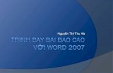 Trình bày báo cáo word 2007