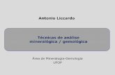 07 - Técnicas Análise Mineralogica Gemologica