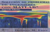 Soluciones de Problemas de Ingeniería Con MatLab - 2da Edición - Delores E. Metter