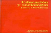 Educacion y Sociologia - Emile Durkheim