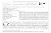 Greenberg - JPC - Risk Communication & the Disclosure Dilemma