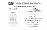Registro Oficial No. 249 Ley Fortalecimiento Sector Societario y Busrsatil