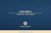Selectie Erasmus 2014