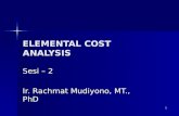 Kuliah Sesi 2 - Elemental Cost Analysis