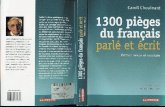 1300 Pieges Du Francais Parle Et Ecrit - Dictionnaire de Difficultes de La Langue Francaise