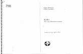 Gilles Deleuze, Félix Guattari, Kafka. Por Una Literatura Menor, Ediciones Era, Distrito Federal, 1978.