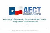 Overview of Customer Protection Rules in the Competitive Electric Market