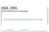 Lenguaje Definicion Datos SQL DDL