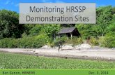 Monitoring HRSSP Demonstration Sites (B. Ganon)