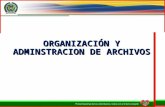 Organizacion y Administracion de Archivos.