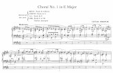 Choral 1 in Mi Maggiore