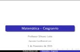 Lista de Questões de matematica Cesgranrio