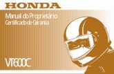 Honda Shadow VT 600 Manual Do Proprietário