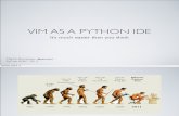 Using VIM for Python