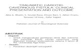 Traumatic Carotid-cavernous Fistula (in)