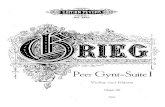 Suíte Peer Gynt - Grieg- Piano e Violino - Completa