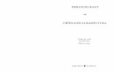 Kant Critica de La Razon Pura Ed Colihue Trad Mario Caimi