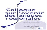 Actes du Colloque Langues régionales à l'Assemblée nationale
