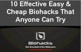 10 Effective Easy and Cheap Biohacks That Anyone Can Try