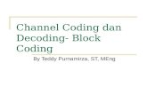 Channel Coding Dan Decoding Block Coding