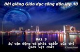 Bai 3 Lop 10 Su Van Dong Va Phat Trien Cua Thegioi Vat Chat